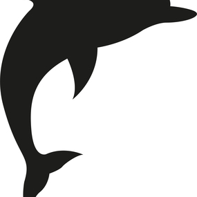Delfin - Naklejka Tablicowa