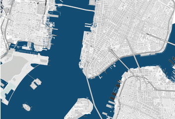 Fototapeta Mapa Nowy Jork Street map
